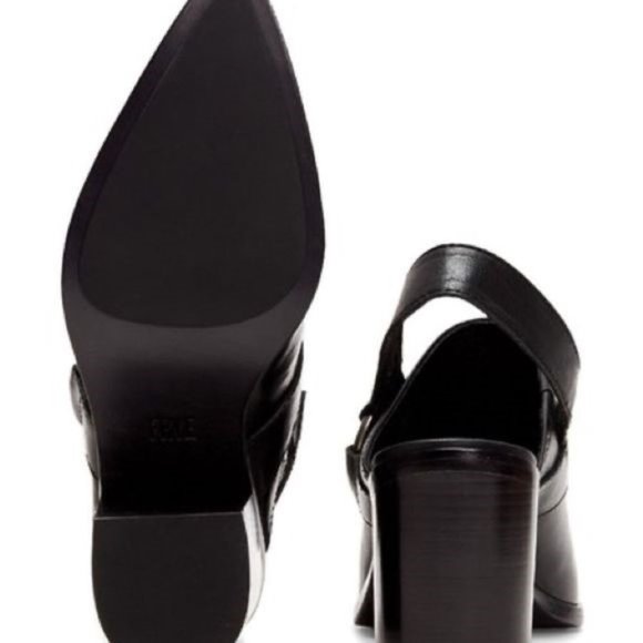 💥FINAL PRICE💥 Frye | Black Flynn Leather Harness Mule Size 9 - Picture 11 of 11